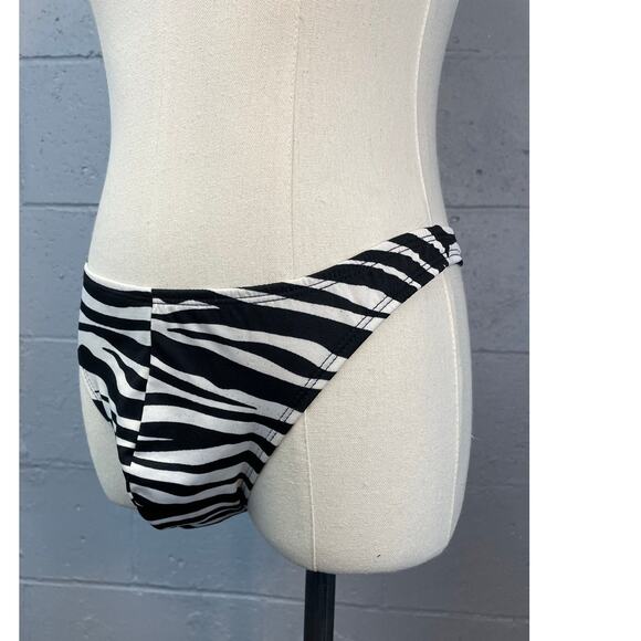 Men's Zebra Print Thong Underwear Pointed Structured Men's Lingerie One Size - Picture 3 of 11